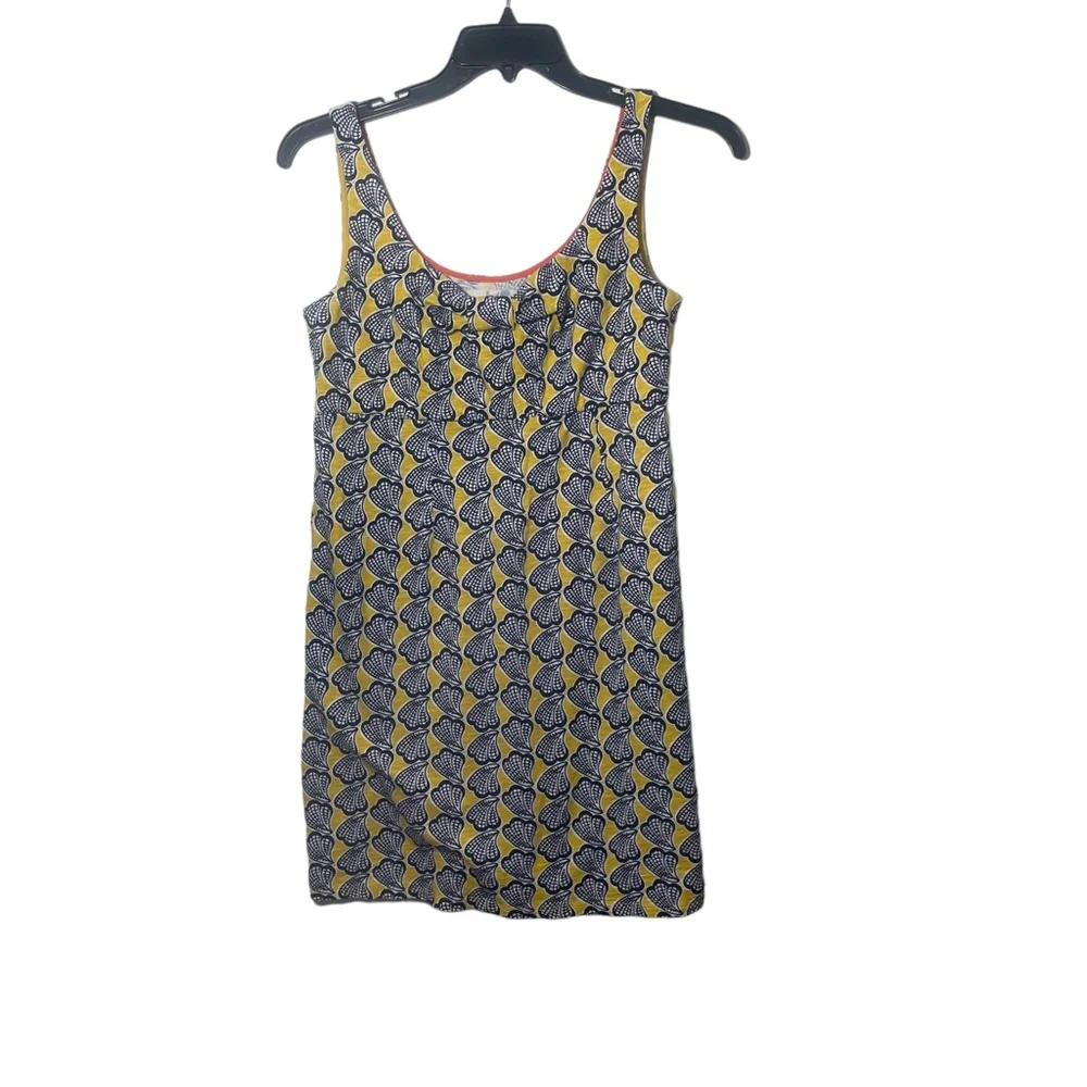 Boden 6‎ R Sleeveless Dress Blue and Yellow Spring Cruise Summer Golf - Picture 6 of 8